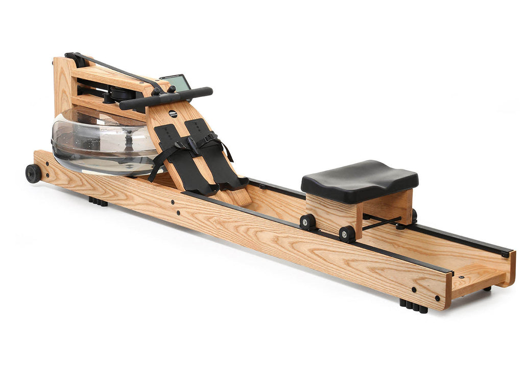 WaterRower Ash Rowing Machine With S4 Monitor angle