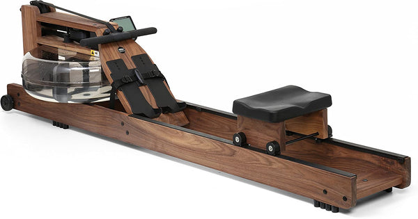WaterRower Classic Rowing Machine in Black Walnut with S4 Monitor angle view