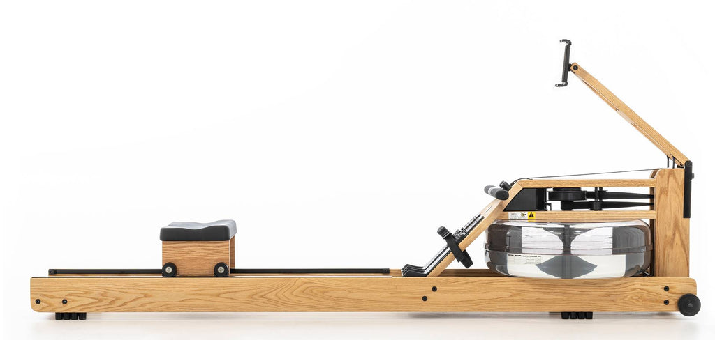 water rower oak with tablet holder