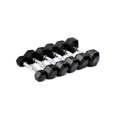 Rubberized Hex Dumbbell 20LB